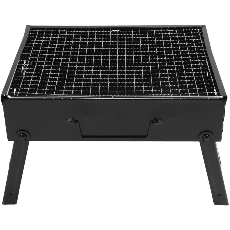 Jeffergarden - Grill à charbon de bois Portable, en acier inoxydable, pliable, outil de Barbecue pour l'extérieur, la cuisine dans le jardin, les