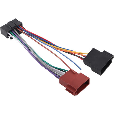 Jeffergarden Harnais de prise de fil Audio de voiture, 16 broches, plastique ABS de remplacement pour récepteur Radio Sony