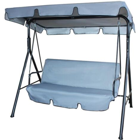 Jeffergarden Housse de protection imperméable à volants pour hamac et balancelle d'extérieur, 142 x 120 x 18 cm