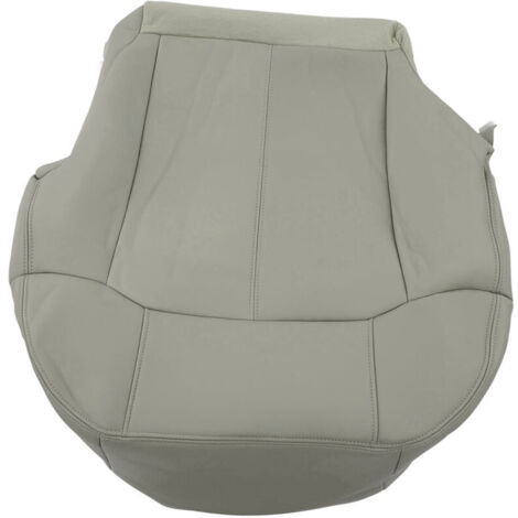 Jeffergarden Housse de siège inférieur de conducteur avant, protection de siège de voiture en cuir PU de remplacement pour Chevy Suburban 19992002 gris