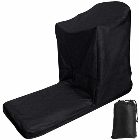 Jeffergarden Housse de tapis roulant en forme de L, imperméable, anti-poussière, protection noire, fournitures d'extérieur et d'intérieur
