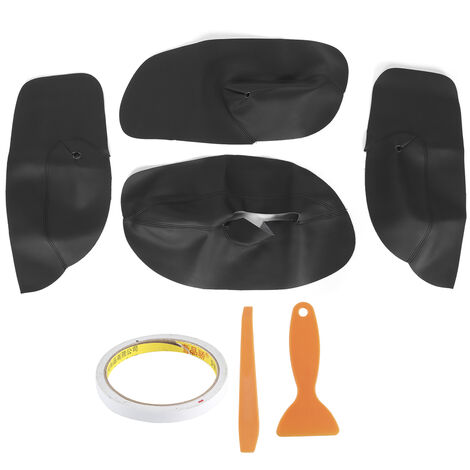 Jeffergarden Housse pour voiture, revêtement durable pour accoudoir pour porte de voiture, résistant à la corrosion pour modèles MK4 1998-2006 à 4 portes modèles Bora 1998-2006 à 4 portes