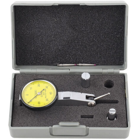 Jeffergarden Indicateur de test à cadran pour rails à queue d'aronde métriques de précision 0-40-0 0,01 mm avec 2 sondes rubis