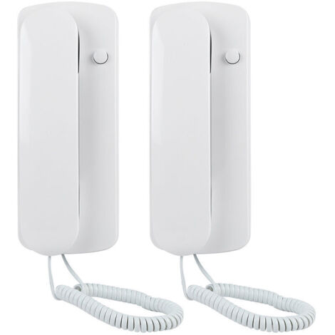 Jeffergarden Interphone filaire bidirectionnel pour portier audio de villa, bureau à domicile, talkie-walkie non visuel