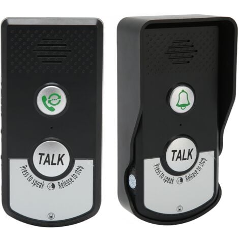 Jeffergarden Interphone sans fil, sonnette vocale longue Distance, étanche IP54, pour maison et hôtel