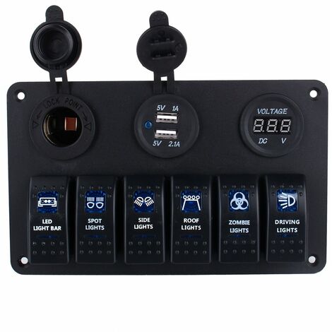 Petit interrupteur à bascule étroit 6 A 250 VAC - Code IB 076 -  Bricoeleclanguedoc