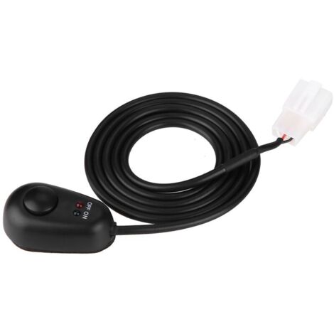 Jeffergarden Interrupteur à bouton-poussoir, 12 V, usage professionnel prolongé, installation simple et pratique pour voiture, maison ou voyage