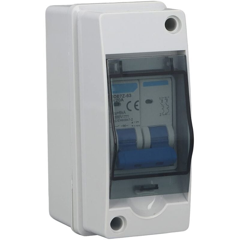 SNQ - Jeffergarden Interrupteur de Déconnexion du Disjoncteur 1000V dc 20A Boîtier de Combinaison pv étanche avec Boîte de Distribution