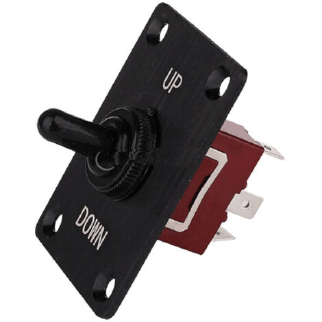 Jeffergarden Interrupteur marche/arrêt, panneau à bascule antirouille, résistant à l'usure et étanche, 12 V CC, pour yachts, camping-cars et bateaux