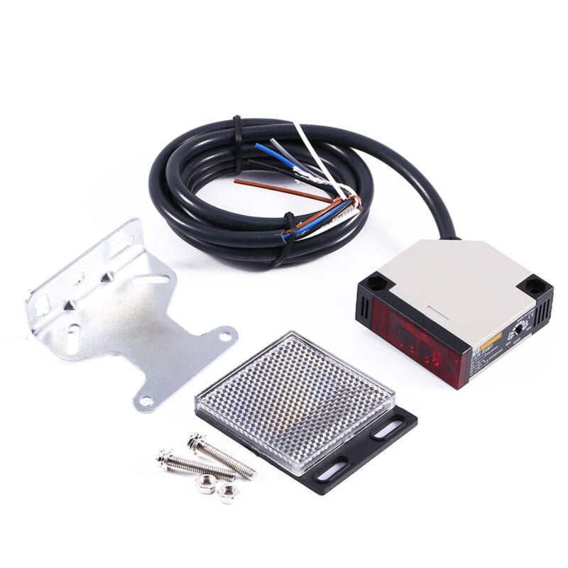 Jeffergarden - Interrupteur photoélectrique longue durée de vie, petit format, multifonction spéculaire pour usine et maison