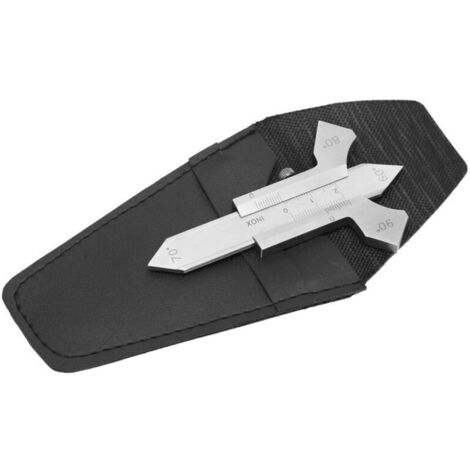 Jeffergarden Jauge de précision pour points de soudure, outil de contrôle et de mesure de soudure sur acier inoxydable, 0-20 mm