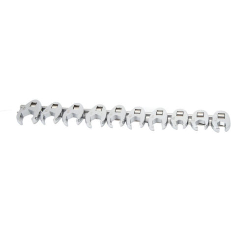 Jeffergarden Jeu de 10 clés à œil de 10 mm à 22 mm pour cliquet métrique 3/8"