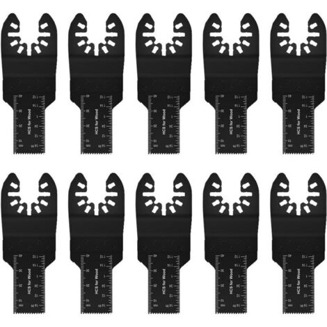 Jeffergarden Jeu de 10 lames de scie d'élagage multi-usages de 20 mm, métriques, à dégagement rapide (10 pièces, 20 mm)