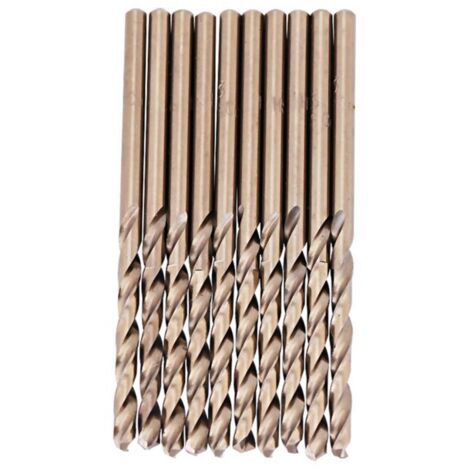 Jeffergarden Jeu de forets en cobalt M35 HSS-CO pour le perçage de l'acier inoxydable (5,0 mm)