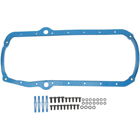 Jeffergarden Jeu de joints de carter d'huile moteur avec noyau en acier OS34510T de remplacement pour moteur Chevy SBC 305 350 327 19551985