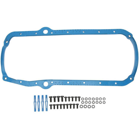 Jeffergarden Jeu de joints de carter d'huile moteur avec noyau en acier OS34510T de remplacement pour moteur Chevy SBC 305 350 327 19551985
