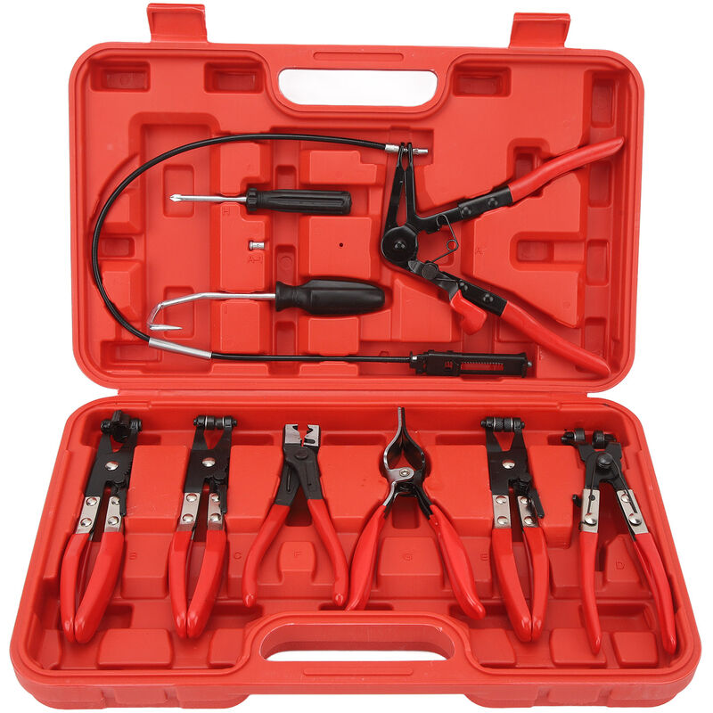 Jeffergarden - Jeu de pinces de serrage pour tuyaux, fil à longue portée, pour voiture, camion, moteur, mazout, eau, réparation de tuyaux, retrait