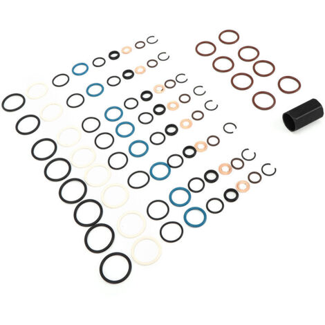Jeffergarden Joint D'injecteur Diesel, Kit de Réparation de Fuite de Rail Diesel Joint D'injecteur de Joints Toriques Compatible avec 6.0L Powerstroke