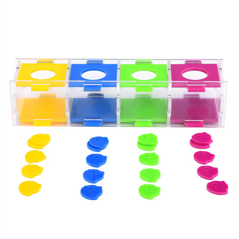 Jeffergarden Jouets perroquets colorés, oiseaux intéressants, formation à l'intelligence, jeu interactif, Puzzle