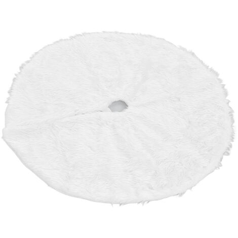 Jeffergarden Jupe d'arbre de nol, tapis d'arbre de nol blanc enneigé pour décoration de fête de nol, ornements de fête de vacances