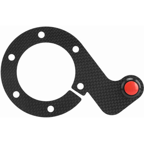 Jeffergarden ‌Kit bouton de klaxon externe fibre de carbone‌ – Pour volant MOMO/OMP/Nardi/Sparco 6 trous. ‌Accessoire tuning‌.