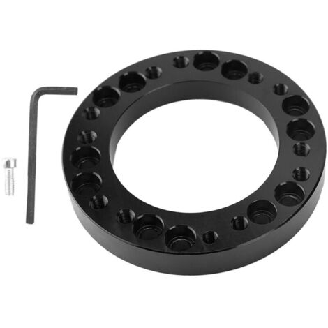 Jeffergarden Kit d'adaptateur de direction, entretoise de roue surélevée et confortable de 12,5 mm (0,5 po) en alliage d'aluminium haute résistance pour véhicule