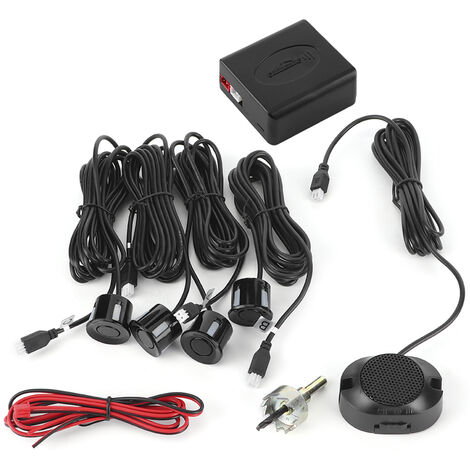 Jeffergarden Kit d'aide à l'inversion de radar de recul avec capteur de stationnement de voiture avec alarme sonore