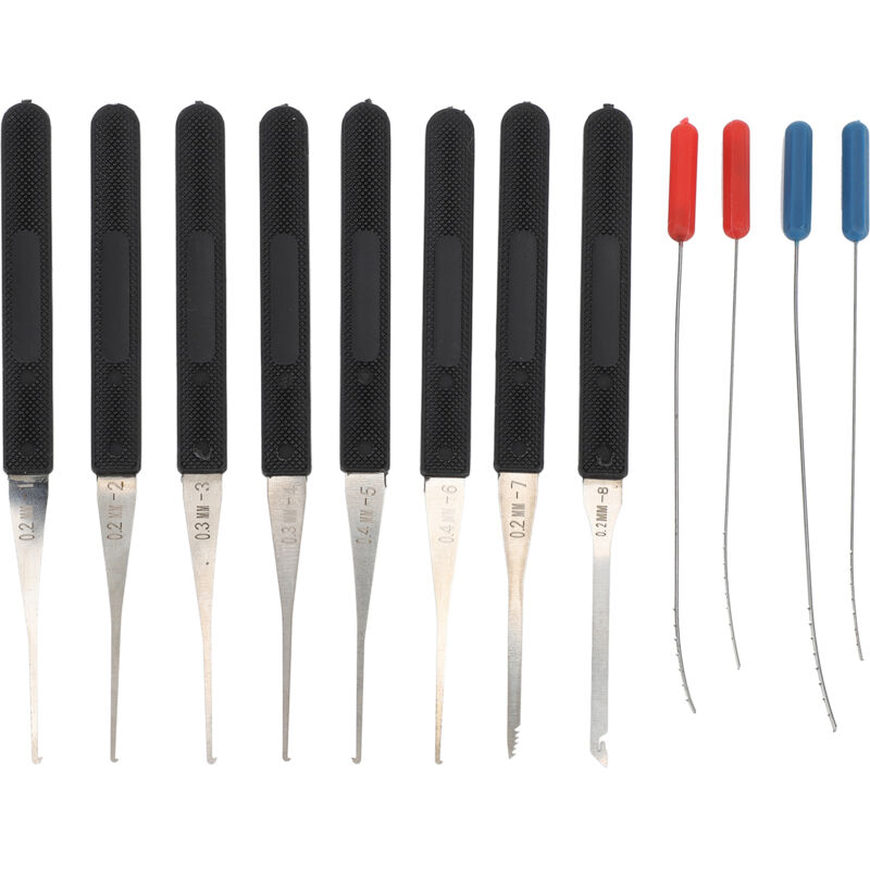 Jeffergarden Kit de 12 extracteurs de clés cassées (0,2-0,4 mm) pour réparation et entretien