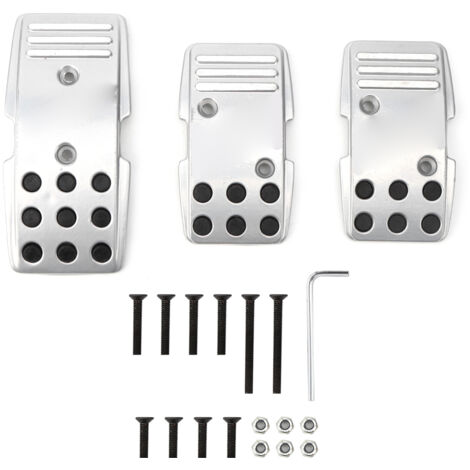 Jeffergarden Kit de 3 couvre-pédales anti-dérapant R3000 pour frein, embrayage, accélérateur (Transmission manuelle)