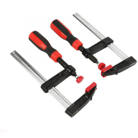 Jeffergarden Kit de 4 serre-joints en F robustes pour le travail du bois, à glissière rapide, pour le bricolage (50 x 150 mm).