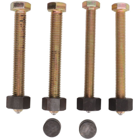 Jeffergarden Kit de boulons de démontage de moyeu de roue résistant aux chocs 78834 outil de roulement de moyeu de roue avec boulons et écrous M14 M12 pour voitures, camions, fourgonnettes et camping-