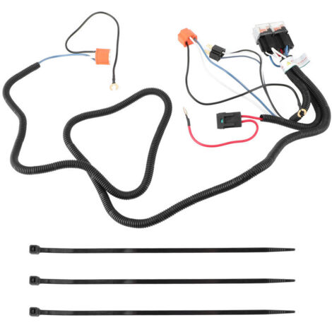 Jeffergarden Kit de cblage de relais de phare, 2 pièces, Port de lumières, Booster de phare, éclaircissant de lumière foncée, 12V 40A 55W