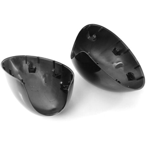 Jeffergarden Kit de coque de rétroviseur latéral, pièces de rechange pour coque d'aile de porte gauche et droite, adapté aux Mini R55, R56, R57, R58, R59, R61