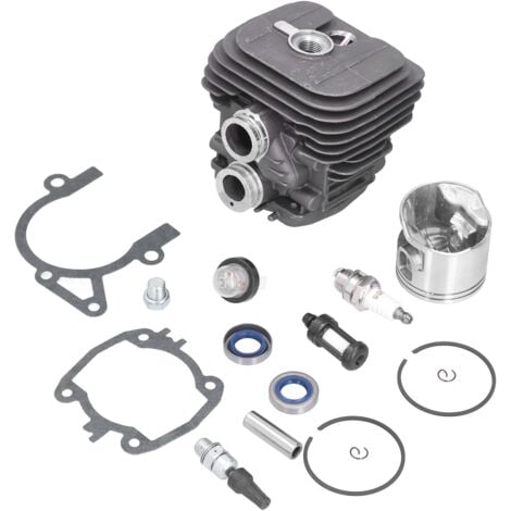 PRENFLE Kit de Cylindre, Joints D'assemblage de Piston de Cylindre de 50 Mm Kit de Soupape de Réduction de Pression de Filtre à Carburant 4238 020 1202 pour Scie à Tronçonner STIHL TS 410 420