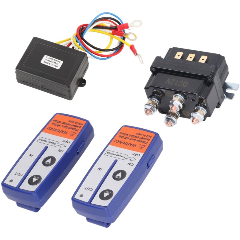 Jeffergarden - Kit de relais de treuil 12 v 250 a avec contacteur de télécommande pour véhicule industriel