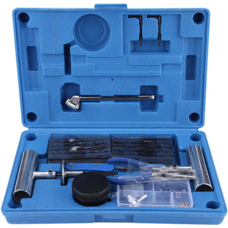 Jeffergarden Kit de réparation de crevaison de roue, outil pour pneu en alliage de zinc, robuste et antirouille, professionnel pour voitures et VTT