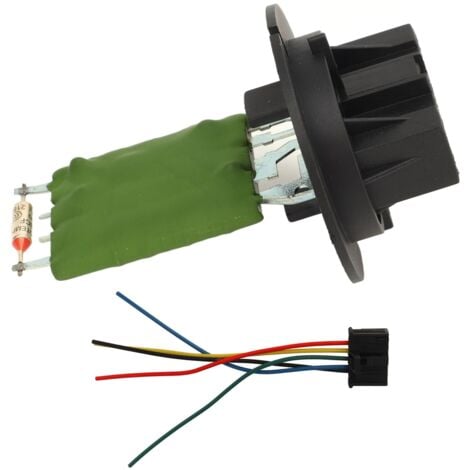 Jeffergarden Kit de résistance de ventilateur de moteur de chauffage 6450JP, métier à tisser de câblage de résistance de remplacement pour Peugeot 206 307
