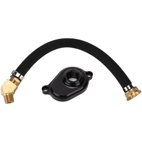 Jeffergarden Kit de rinage de refroidisseur d'huile de voiture avec adaptateur de remplacement en aluminium anodisé pour Ford Powerstroke 6.0L 20032010