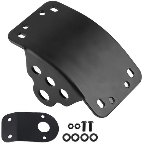 Jeffergarden Kit de support de feu arrière de plaque d'immatriculation à montage latéral pour moto Cruiser/Bobber/Chopper avec essieux 3/4in
