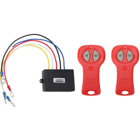 Jeffergarden Kit de télécommande sans fil pour treuil DC12V/24V : réponse rapide et efficace, haute sécurité, pour camions, VTT et SUV.