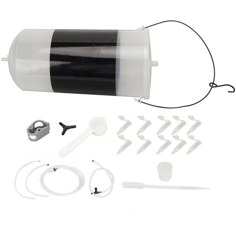 Jeffergarden Kit d'écloserie de crevettes en saumure, incubateur automatique d'ufs de crevettes en saumure de grande capacité avec vanne de régulation