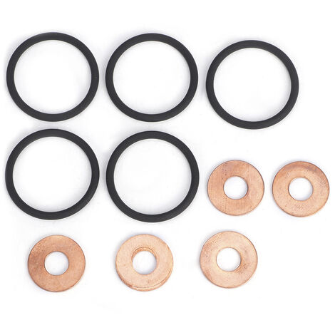 Jeffergarden Kit d'étanchéité d'injecteur Diesel de voiture,  joint torique d'étanchéité d'injecteur Diesel et Kit de rondelle ERR7004 accessoires de voiture adaptés pour Discovery 2 Defender TD5 1998