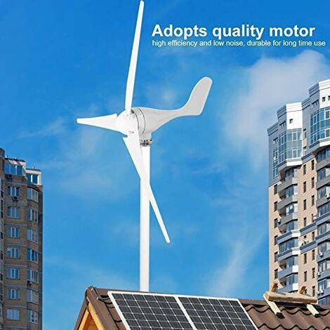 Jeffergarden Kit Éolienne 500W DC12V Générateur de Vent Génératrice Eolienne à 3 Pales, Facile à Utiliser, pour Utilisation dans Maison Jardin et Industrielle