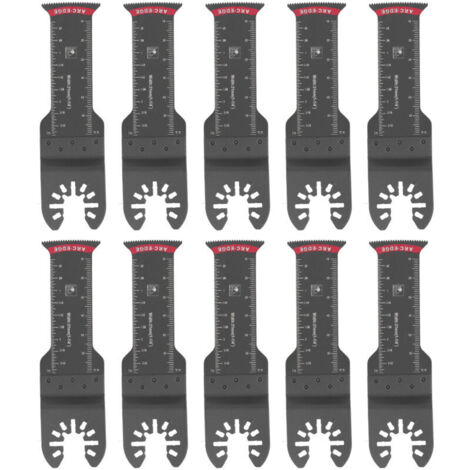 Jeffergarden Lames de scie oscillantes universelles (1,25 po, 31 mm), lot de 10, pour couper le métal, le bois et le plastique