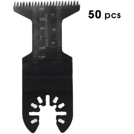 Jeffergarden Lames oscillantes durables, 50 pièces, scie tranchante en acier à haute teneur en carbone pour couper le bois et le plastique