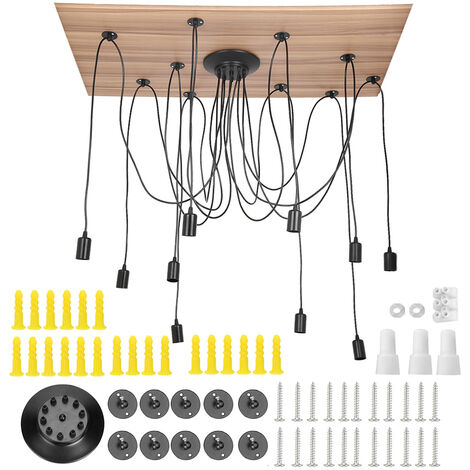 Jeffergarden Lampe à suspension LED E27 110-220V, lampe moderne Simple pour la maison, café, Bar, couloir