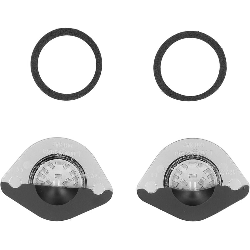 Jeffergarden - Lampe de plaque d'immatriculation led smd 3W 6500K, lumière blanche adaptée à la Ford Mustang 1994 – 2004, 2 pièces