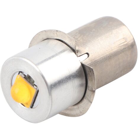 Jeffergarden Lampe de poche LED P13.5S 3W, ampoule de remplacement, lampe torche, lampe de travail d'urgence (blanc chaud 4  12V)