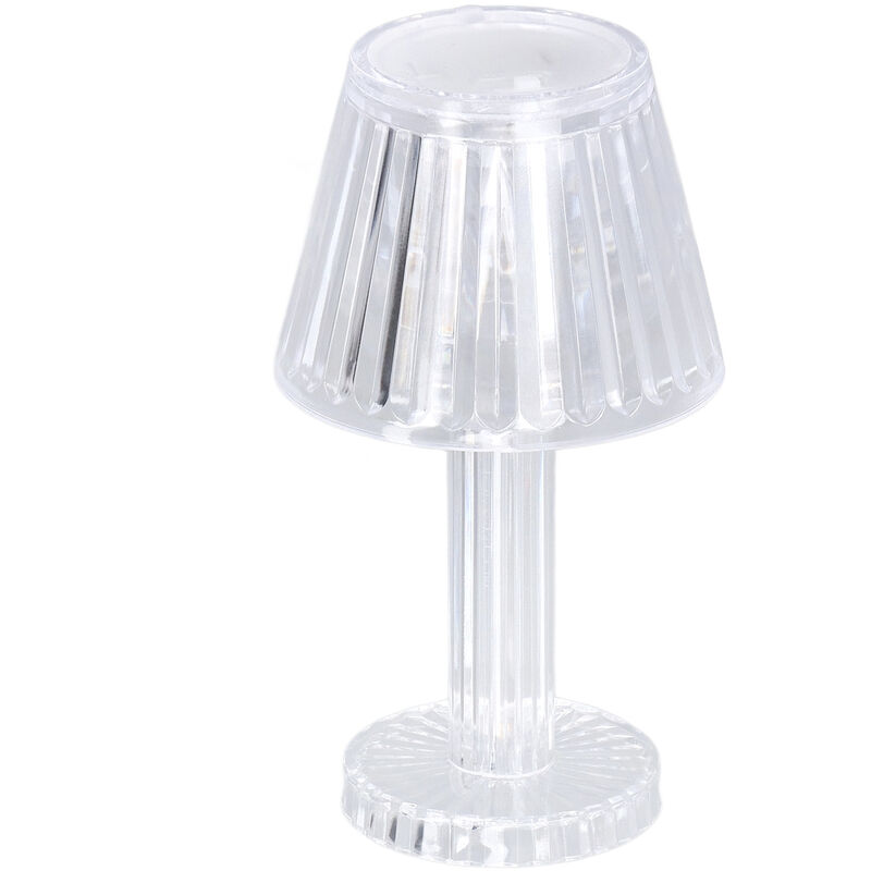 Jeffergarden Lampe de table en cristal diamant, forte transmission de la lumière, transparence, mini lampe de table en cristal, étanche, lampe de