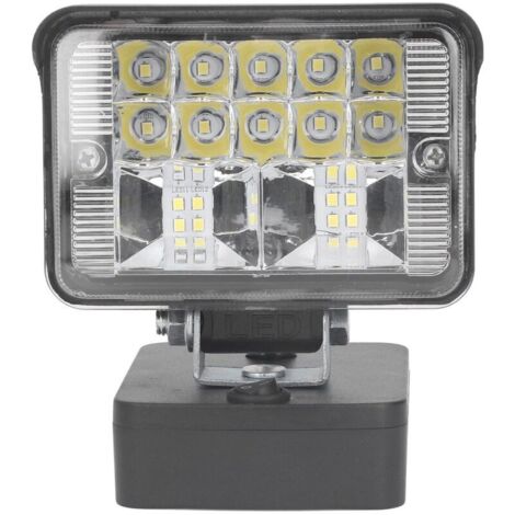 Jeffergarden Lampe de travail LED 11 à 15W 1000 1200LM, lampe sans fil pour Einhell Power X Change Series, batterie au Lithium 18V